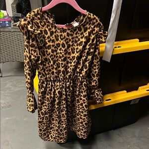 Leopard Print Kids Dress